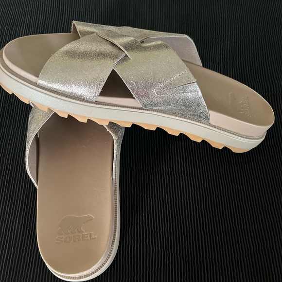 Sorel gold sandals - Picture 3 of 12